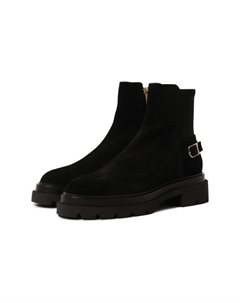 Замшевые ботинки Santoni