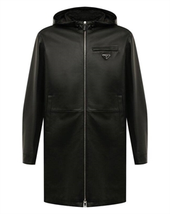 Кожаный плащ Prada