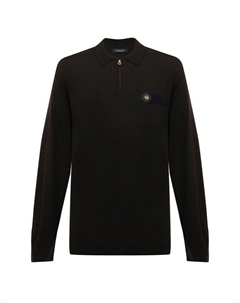 Поло с отделкой из кожи аллигатора Stefano ricci