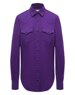 Хлопковая рубашка Saint laurent