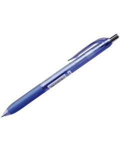 Ручка шариковая автоматическая Quick Dry, синяя, 0,5 мм, гибридные чернила Crown