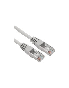 Патч-корд FTP кат.5e, 1 м, RJ45-RJ45, серый, CU, экранированный, LSZH, (18-8002-1) Rexant
