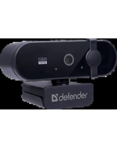 Веб-камера G-lens 2580, 2 MP, 1920x1080, встроенный микрофон, USB 2.0, черный (63112) Defender