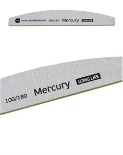 Пилка для ногтей серая 100 180 Mercury Long Life Nano professional