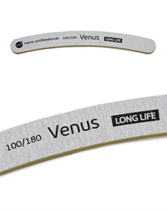 Пилка для ногтей серая 100 180 Venus Long Life Nano professional