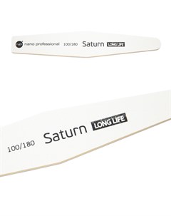 Пилка для ногтей белая 100 180 Saturn Long Life Nano professional