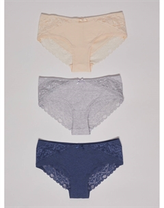 Набор трусов с кружевом (3 шт. в комплекте) Zolla