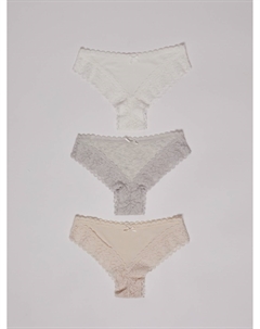 Набор трусов с кружевом (3 шт. в комплекте) Zolla