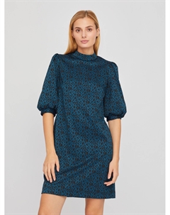 Платье длины мини с акцентным объёмным рукавом Zolla