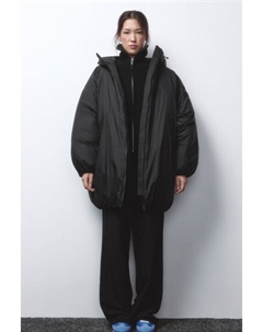 Куртка-бомбер oversize удлиненная с капюшоном Befree