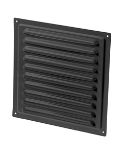 Решетка вентиляционная стальная 195х195 мм черная Ore