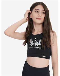 Спортивный топ бра для девочек, Черный Demix