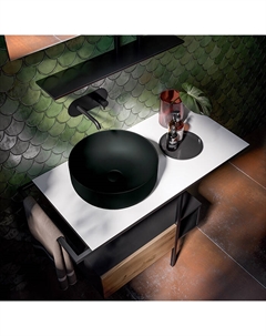 Раковина накладная Nolita 40 см 534431 черная матовая Kerasan