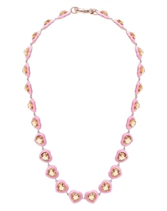 Ожерелье с сердцами из цитрина Moonka