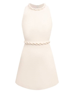 Платье из шерсти и шелка Valentino