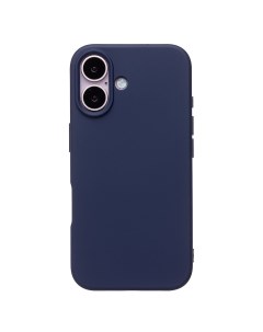 Чехол-накладка Activ Full Original Design для смартфона Apple iPhone 16, силикон, темно-синий (234481)