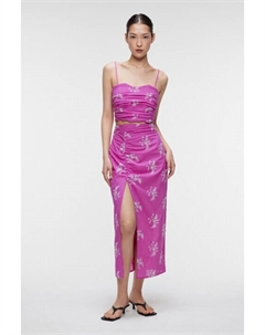 Топ-полуграция укороченный хлопковый с узором-вышивкой Befree