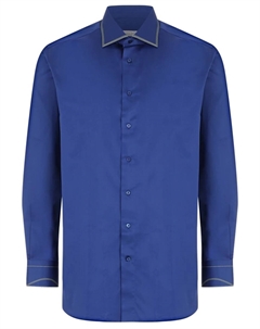 Рубашка Slim Fit хлопковая Zilli