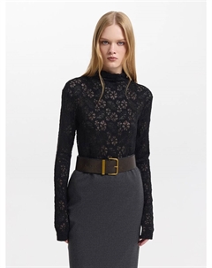 Ажурная водолазка с цветочным узором Love republic