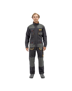 Брюки рабочие 54-56 рост 188-191 см темно-серые Denzel