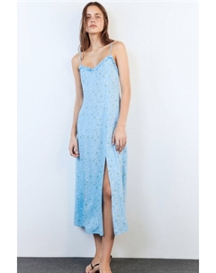 Платье-сарафан миди вискозное с оборками на груди Befree