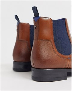 Светло коричневые кожаные ботинки челси travic Ted baker london