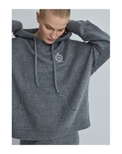 Худи с вышивкой, Серый Ostin