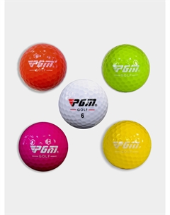 Мячи для гольфа PGM, 5 штук разных цветов, Мультицвет Pgm golf