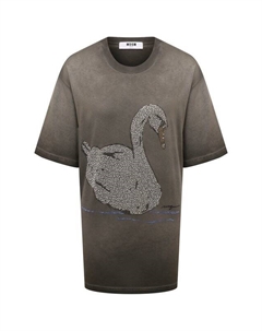 Хлопковая футболка Msgm