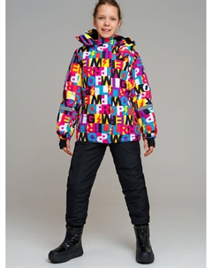 Куртка текстильная с полиуретановым покрытием для девочек Playtoday tween