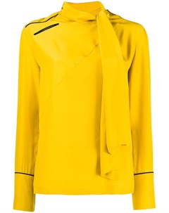 A f vandevorst блузка chicago с завязкой на воротнике 40 желтый A.f.vandevorst