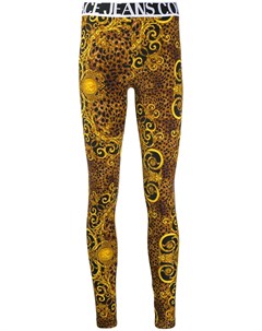 Versace jeans couture легинсы с логотипом 44 желтый Versace jeans couture