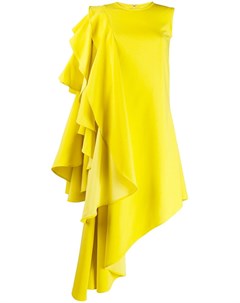 Robert wun платье асимметричного кроя с оборками xs желтый Robert wun