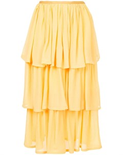 Maryam nassir zadeh юбка с многоуровневым дизайном желтый Maryam nassir zadeh