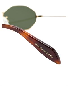 Alexander mcqueen солнцезащитные очки в металлической оправе один размер золотистый Alexander mcqueen