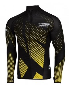 Кофта для бега на молнии halftone black, мужская Extreme hobby