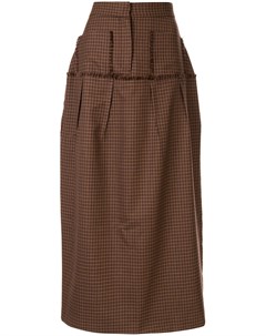 Wynn hamlyn юбка миди etch в клетку 10 коричневый Wynn hamlyn