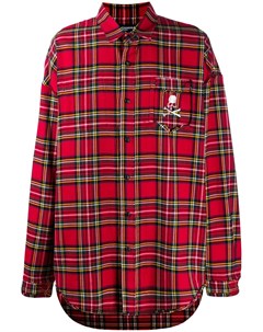 Mastermind japan рубашка в клетку m красный Mastermind japan
