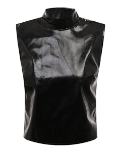 Топ из экокожи Msgm