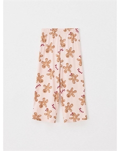 Пижамные брюки с новогодним принтом для девочек Sela