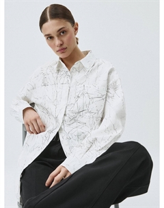 Рубашка оверсайз с мятым эффектом Sela