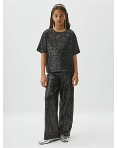 Широкие брюки с пайетками для девочек Sela