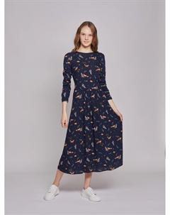 Принтованное платье миди Zolla