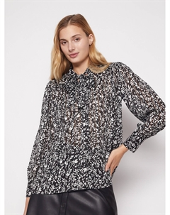 Принтованная рубашка с бантом Zolla