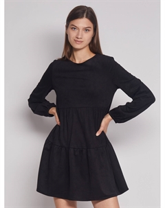 Ярусное платье из имитации замши Zolla