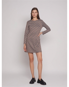 Платье с длинным рукавом и узором Zolla