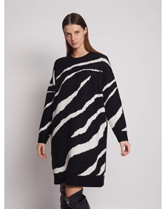 Вязаное платье-джемпер с узором Zolla