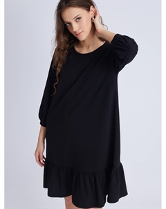 Платье А-силуэта длины мини с воланом Zolla