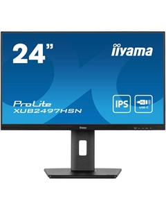 Монитор 24" ProLite XUB2497HSN-B1 IPS 1920х1080 1ms HDMI, DisplayPort, USB Type-C Iiyama