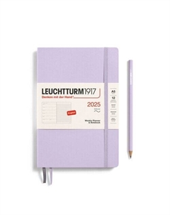 Еженедельник-блокнот Leuchtturm1917, A5, 2025г, без расписания, 72л, мягкая обложка, сиреневый